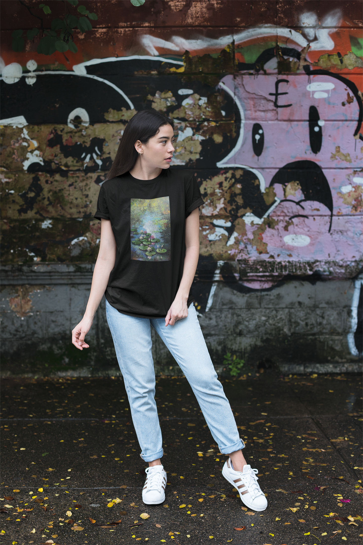 Reflection Black T shirt Female