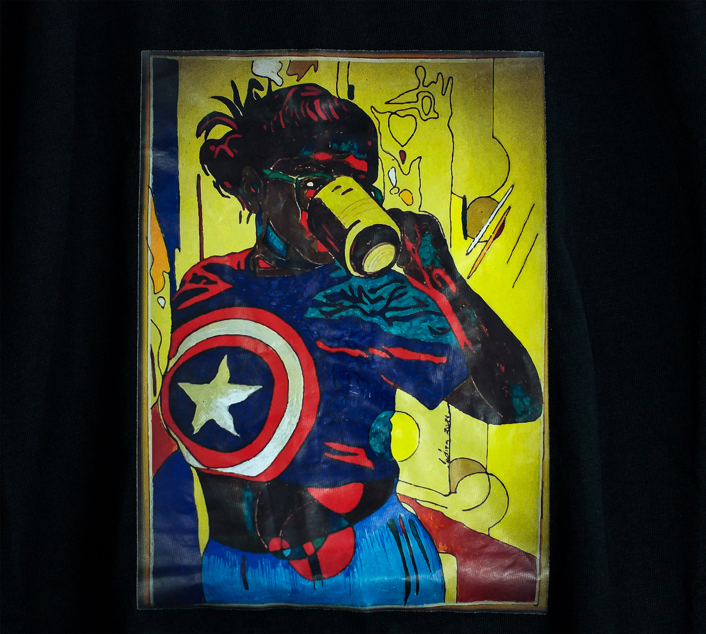 Unisex Black T-Shirt, Valiant