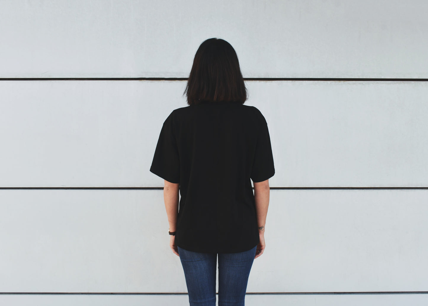 Black Dream Catcher T-Shirt, Round Neck, Drop Shoulder - Cosmic Hippos