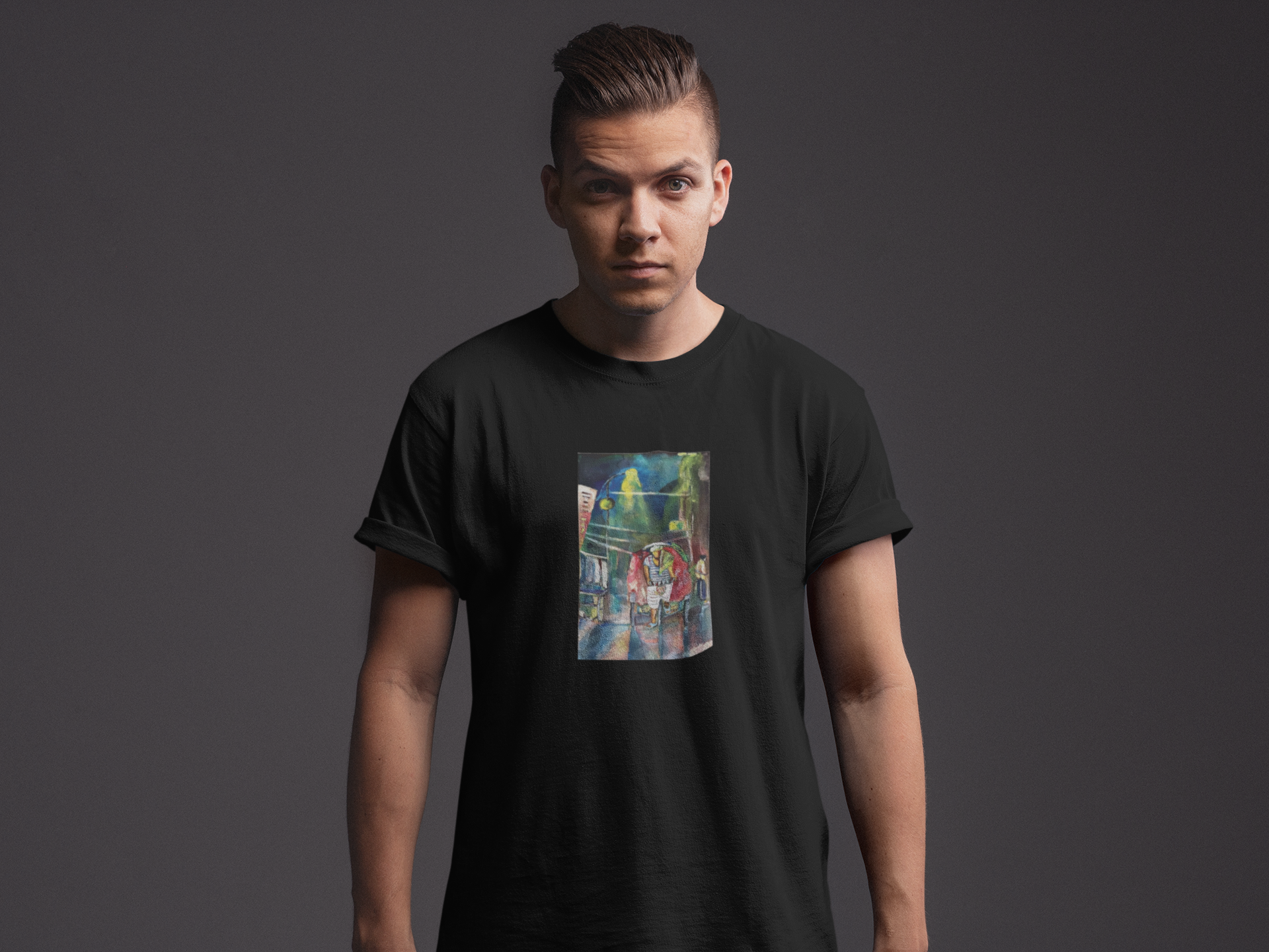 Night City T shirt male