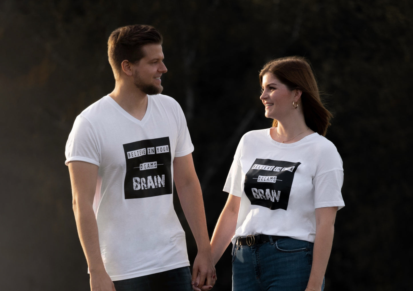 "Believe in Your Brain" Partner T-Shirts - Cosmic Hippos