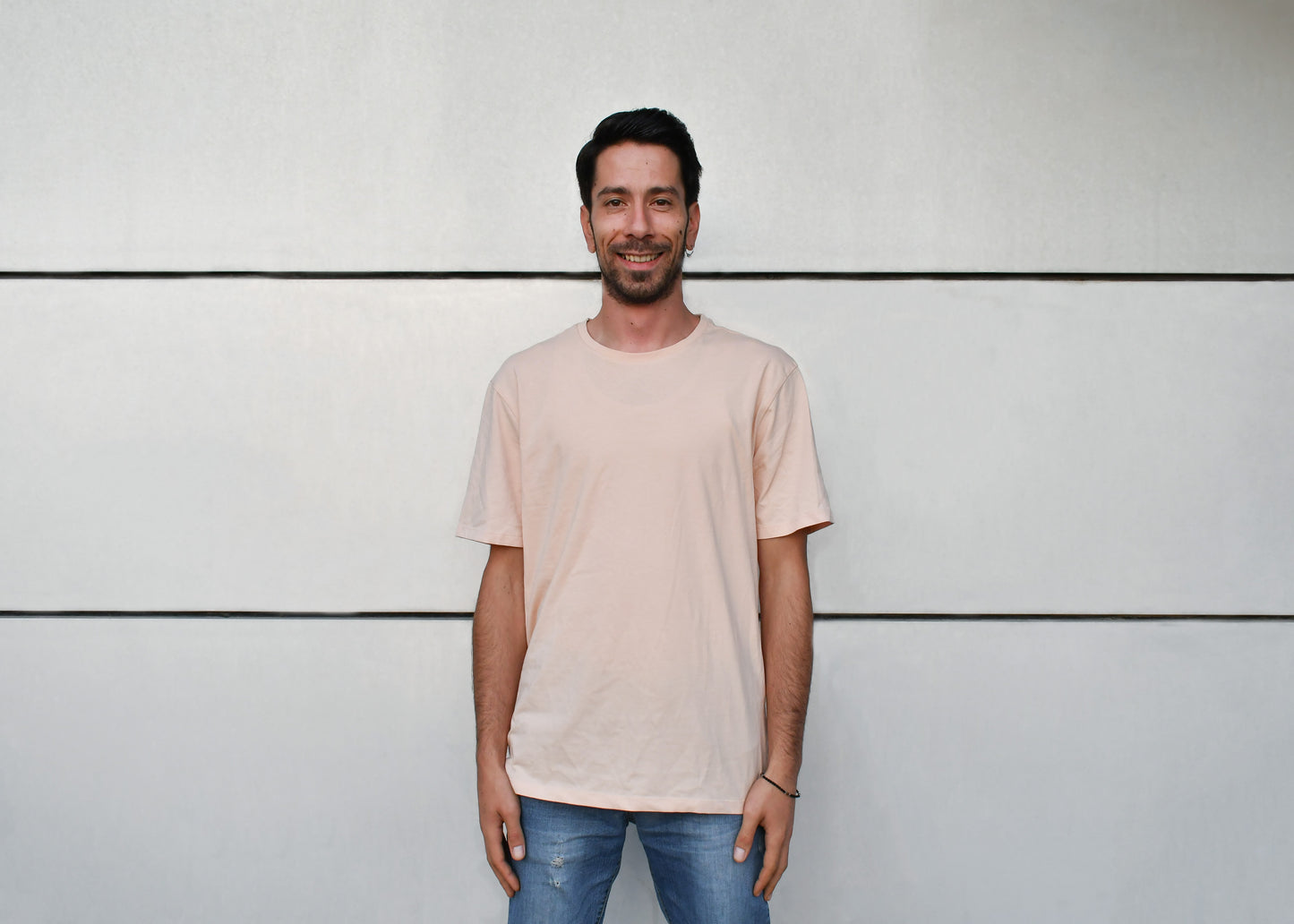 Basic Pink T-Shirt, Round Neck, Regular Fit - Cosmic Hippos