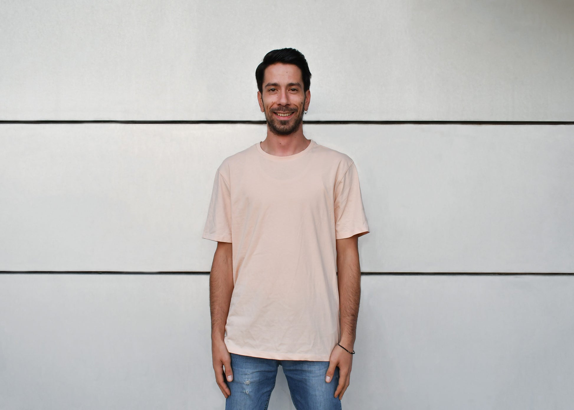 Basic Pink T-Shirt, Round Neck, Regular Fit - Cosmic Hippos