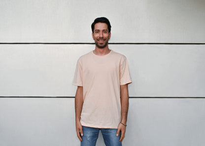 Basic Pink T-Shirt, Round Neck, Regular Fit - Cosmic Hippos